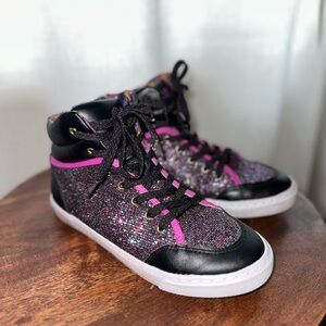 Disney Sparkle High-Top Sneakers Size 4